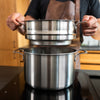 Gryde 7 L + Dampindsats + Pastaindsats