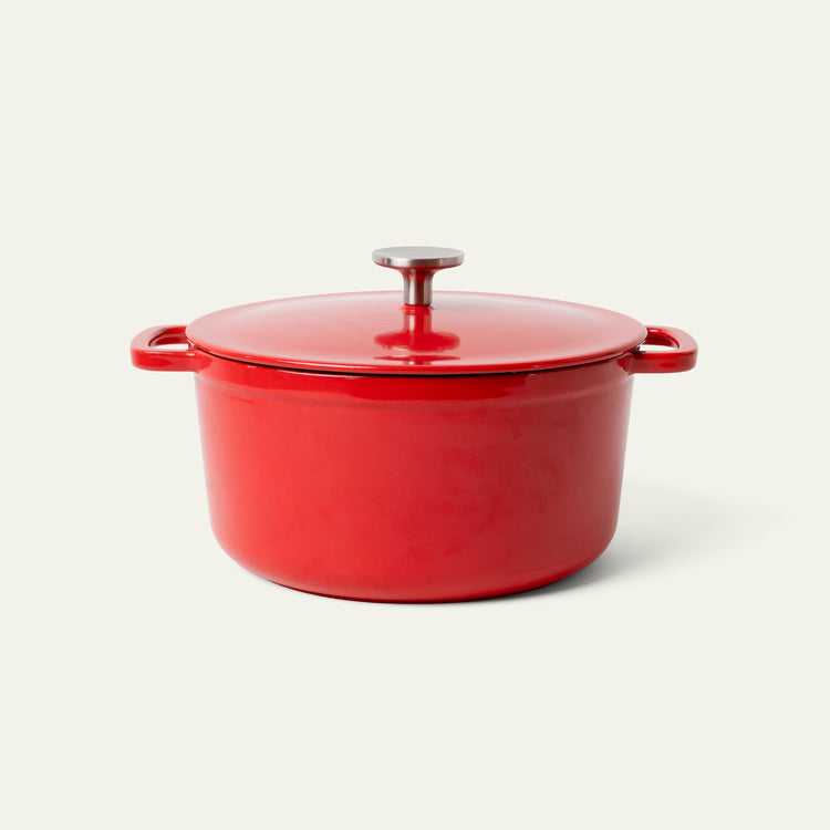 Emaljeret støbejernsgryde